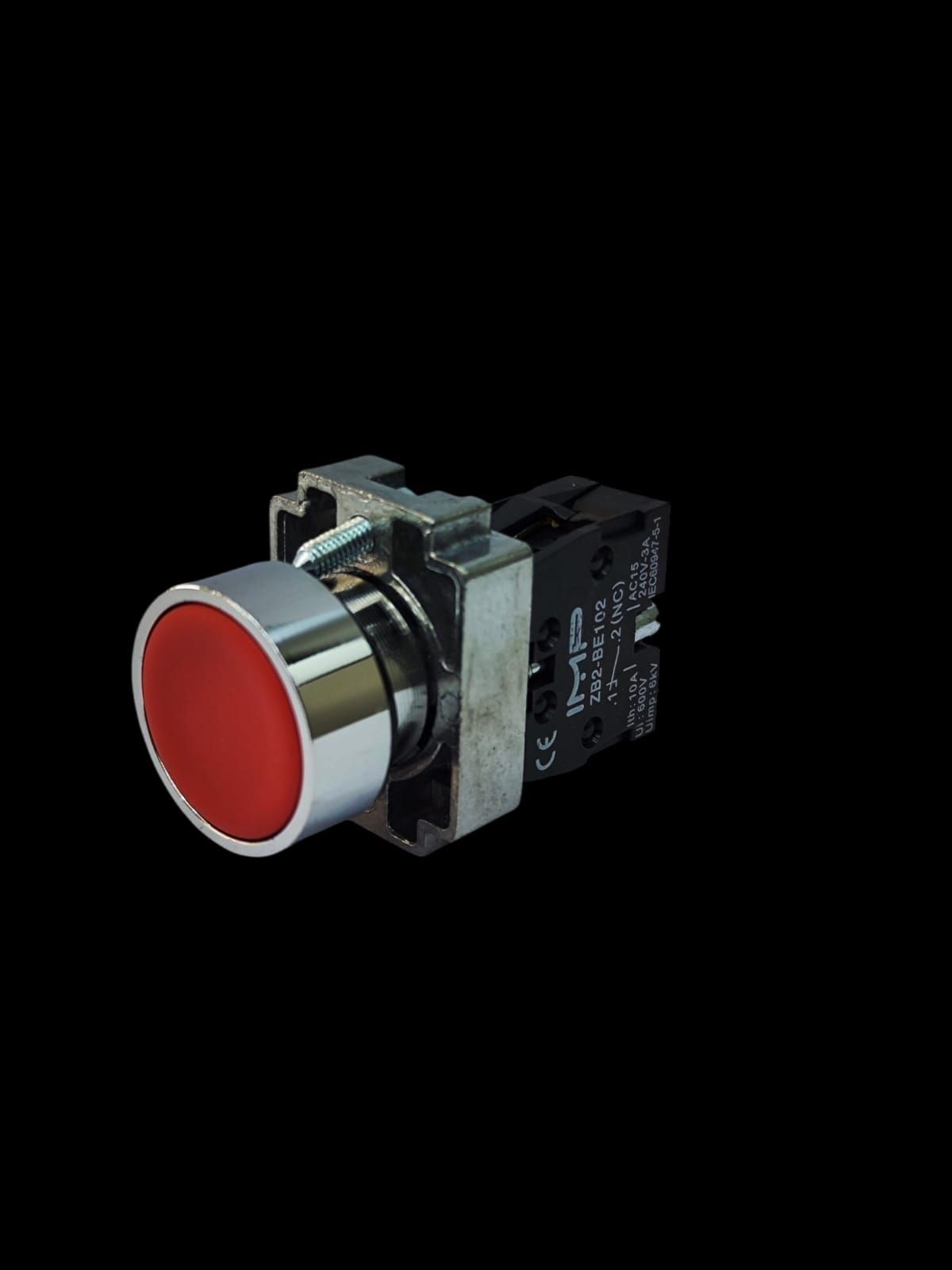 pulsador rojo nc 22mm