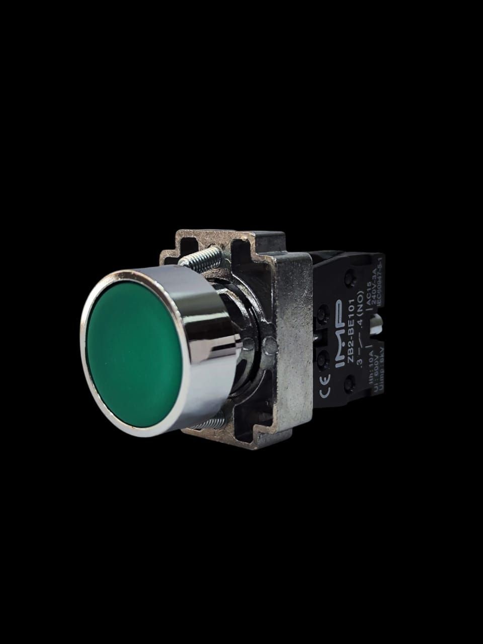 pulsador verde no 22mm