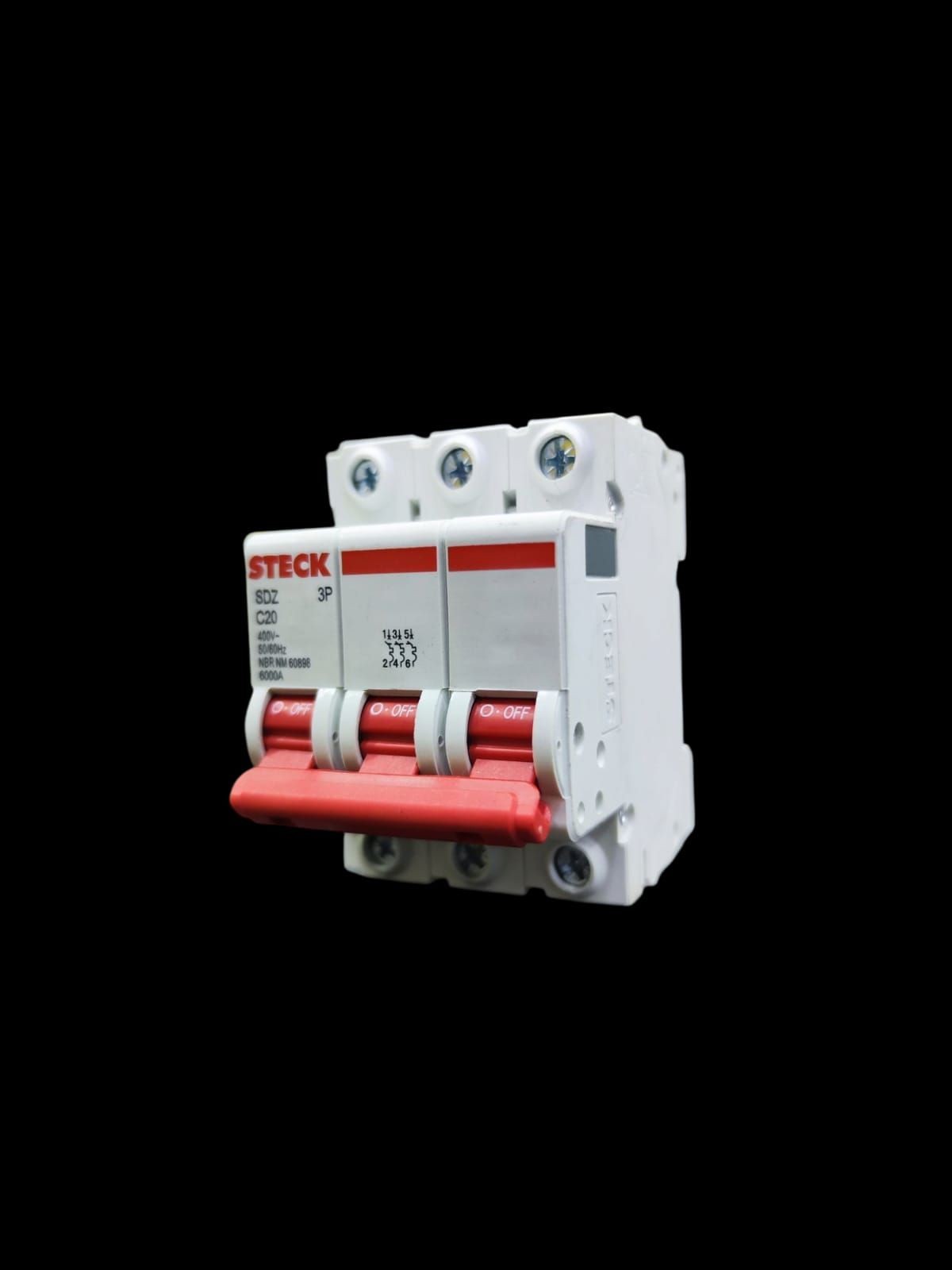 breaker de riel 3 polos desde 6 amp hasta 63 amp 